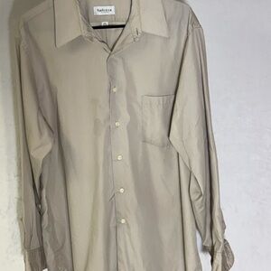 Van Heusen 17 1/2 X 34/35 Men's Light Tan Dress Shirt